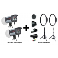 Bresser flitsset: 2 x CD-600 + Aktiepakket 1